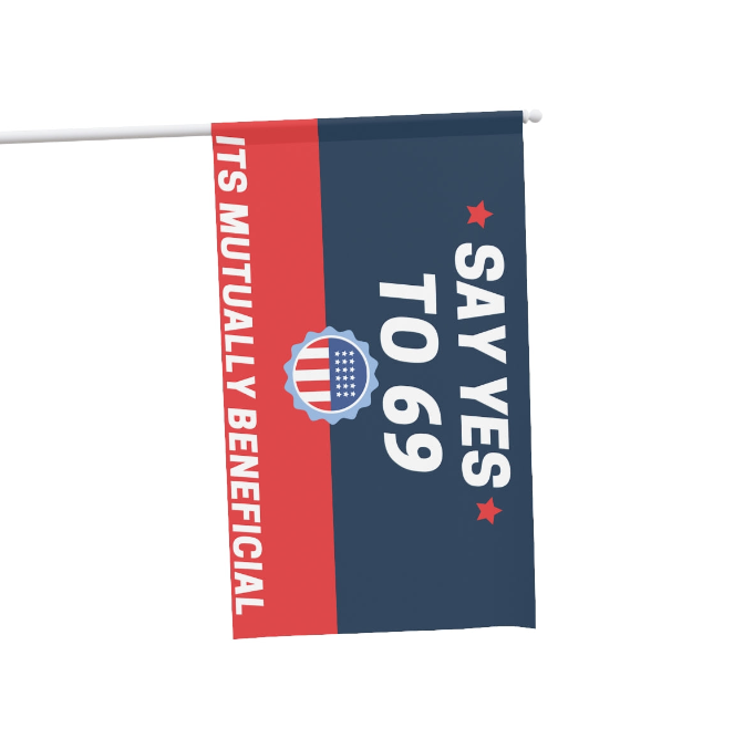 TM* Say Yes To 69 Truck Flag